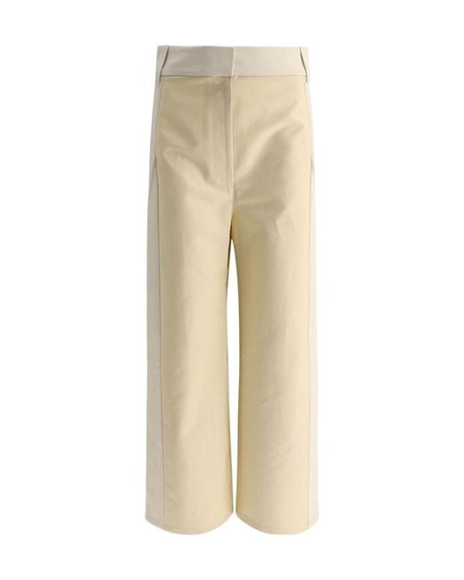 Khaite Natural The Leon High-Rise Trousers