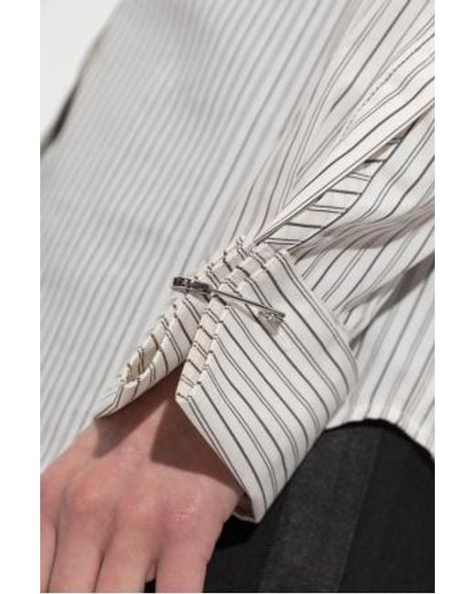 Zadig & Voltaire White Morning Striped Shirt
