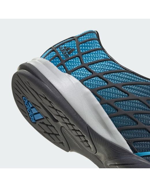 Adidas Blue F50 Sala Logo-Embroidered Sneakers for men