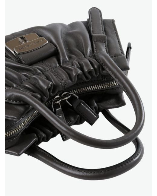 Marc Jacobs Black Cristina Ruched Tote Bag