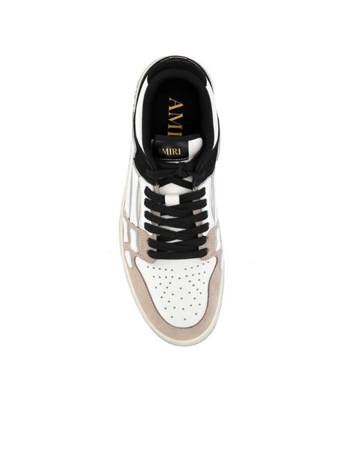 Amiri Black Distressed Skel Top Sneakers for men
