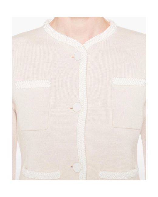 Forte_forte White Button Cardigan