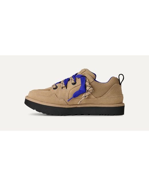 Ugg Blue Chunky Lace-Up Low-Top Sneakers for men