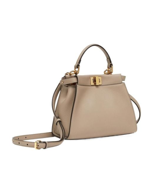 Fendi Natural Dove Leather Bag