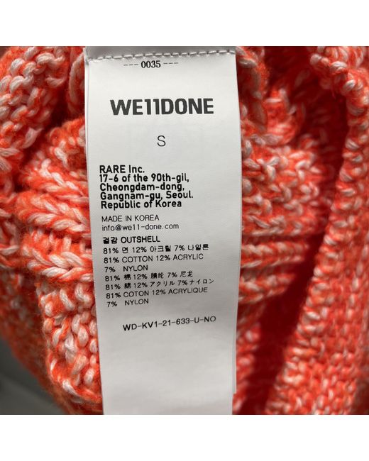 we11done Red Sleeveless Knitted Vest