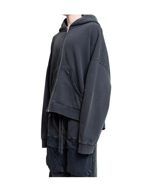 Entire studios Black Eternal Zip Hoodie for men