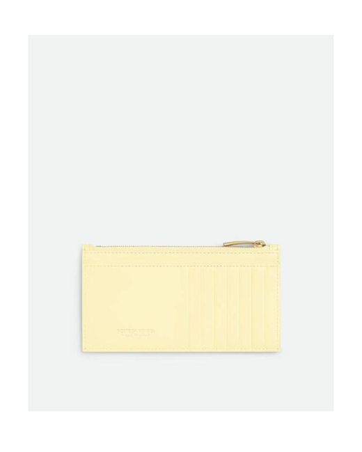 Bottega Veneta Natural Cassette Long Zippered Card Case