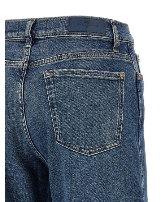 7 For All Mankind Blue Patch Pocket Jeans