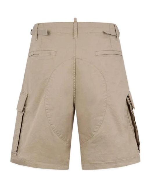DSquared² Natural Light Utility Kawaii Shorts for men