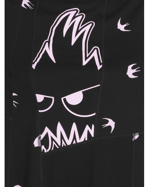 McQ Alexander McQueen Black Swallow Monster T-Shirt Dress