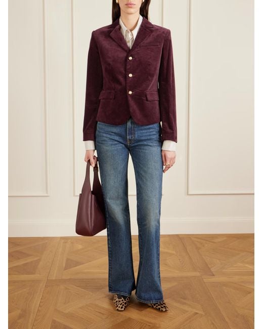 FRAME Purple City Suit Jacket