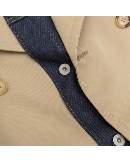 Junya Watanabe Brown Long-Sleeved Trench Coat for men