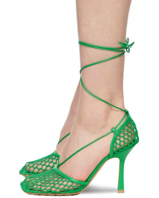 Bottega Veneta Green Stretch Sandals