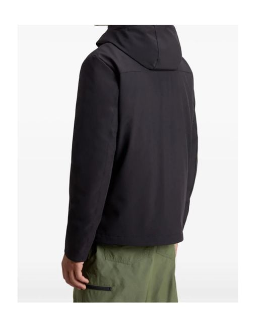 Woolrich Blue Hooded Down Jacket for men