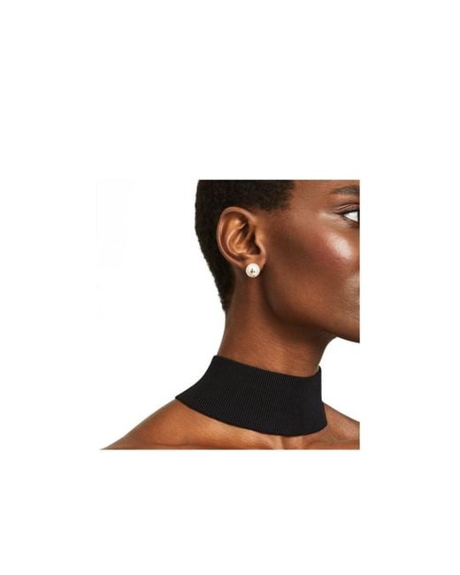 Jimmy Choo White Bijoux Pearl Stud Earrings