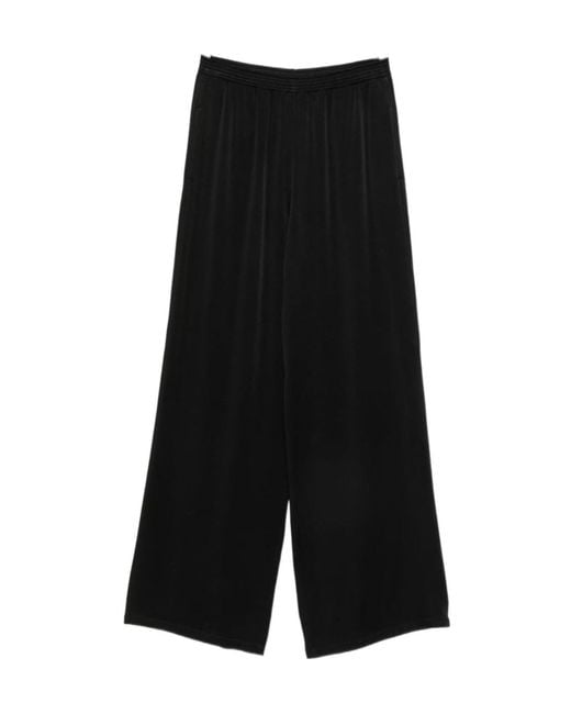 Fabiana Filippi Black Elastic-Waist Casual Trousers