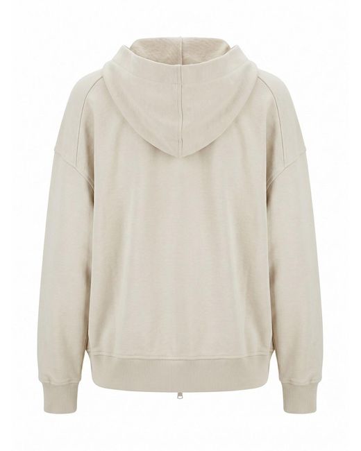 Brunello Cucinelli White Monili-Chain Hoodie