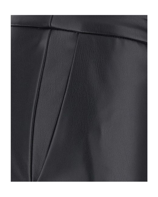 Jucca Gray High-Waist Straight Pants