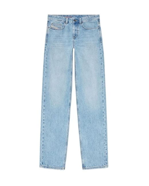 DIESEL Blue 2001 D-Macro Straight Leg Jeans for men