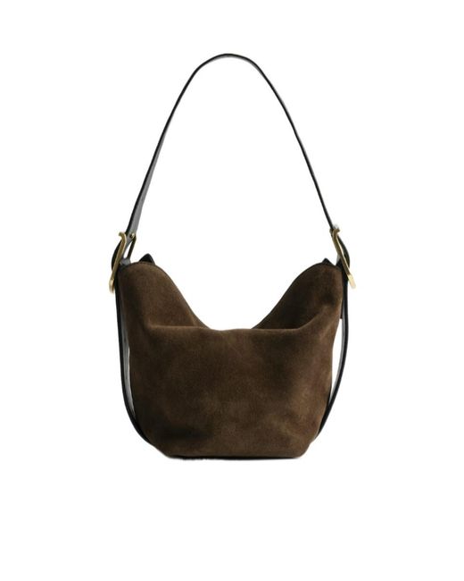 Zadig & Voltaire Gray Baby Jane Suede Bag