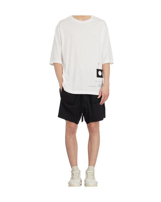 Thom Krom White Printed Graphic T-Shirt for men