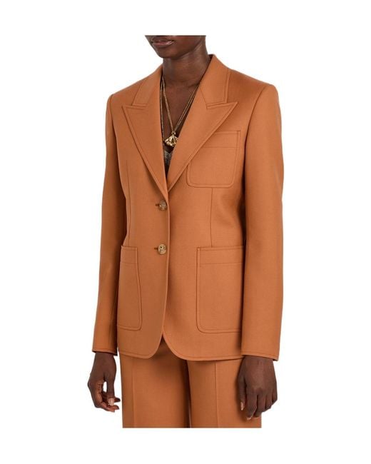 Chloé Brown Wool Blazer