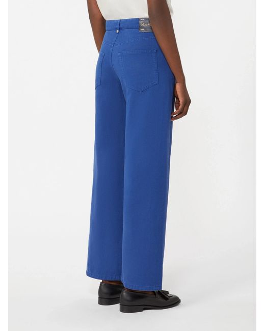 Max Mara Blue 'S Onorata Straight Leg Pants