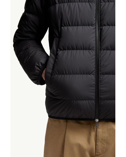 Moncler Black Baudinet Stand-Collar Puffer Jacket for men