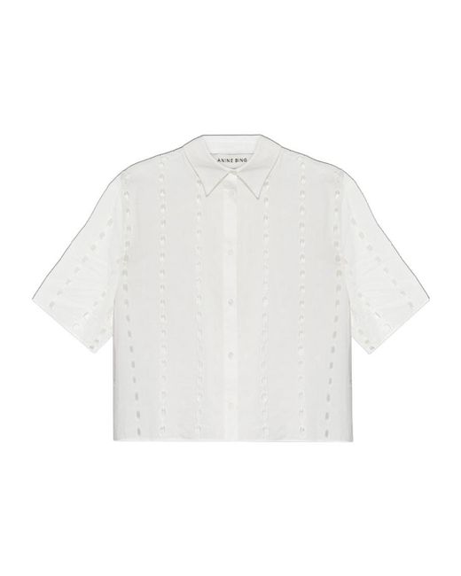 Anine Bing White Top 'Lincoln'