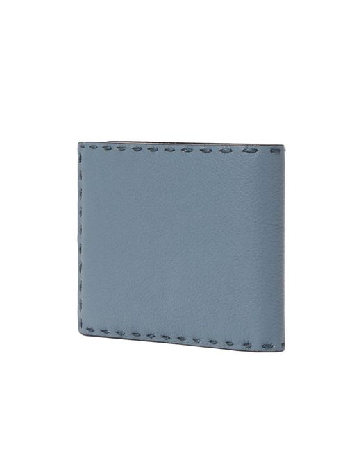 Fendi Blue Selleria Wallet for men