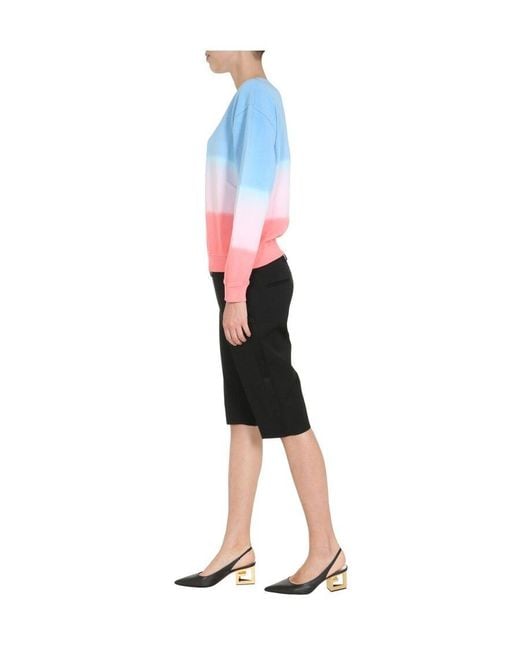 Givenchy Blue Logo Graded Sweater