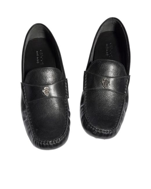 Gucci Black Driver With Crest for men