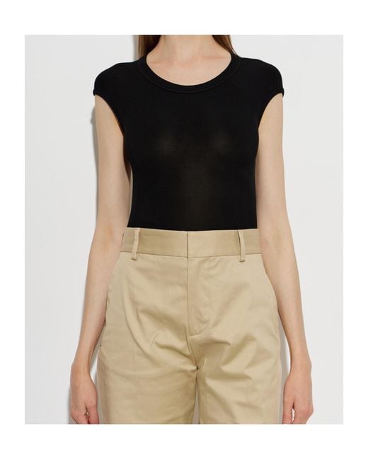DSquared² Black Short-Sleeved Bodysuit