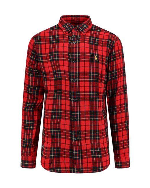 Polo Ralph Lauren Pony Embroidered Plaid Shirt for men