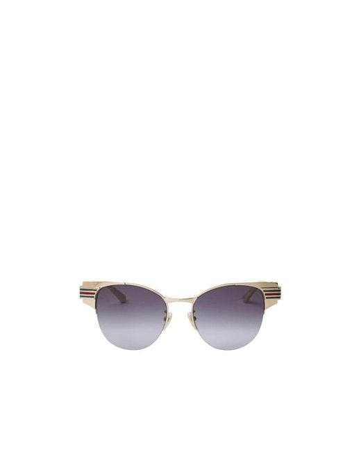 Gucci Metallic Logo Details Sunglasses