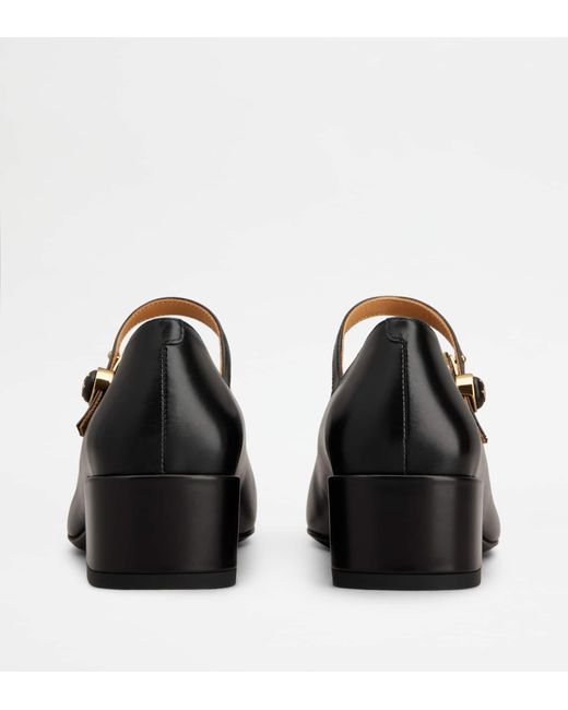 Tod's Black Mary Jane Pumps