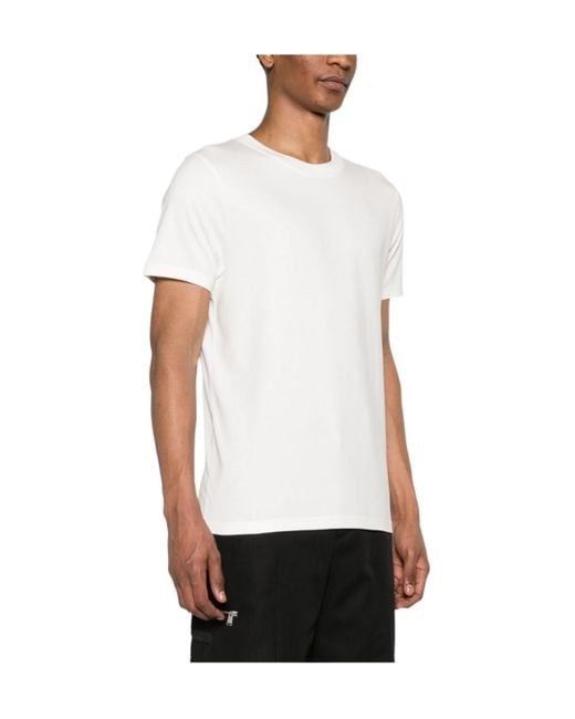 Courreges White Courrèges Short-Sleeved Crewneck T-Shirt for men