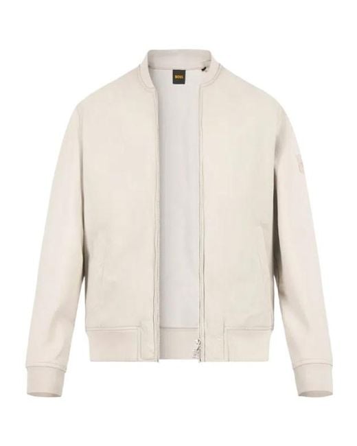 Boss White Long-Sleeved Casual Jacket for men