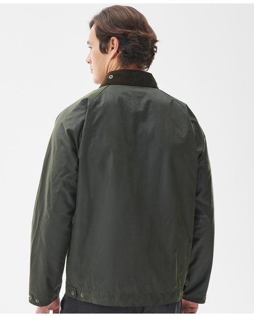 Barbour Blue Bedale Corduroy-Collar Short Jacket for men