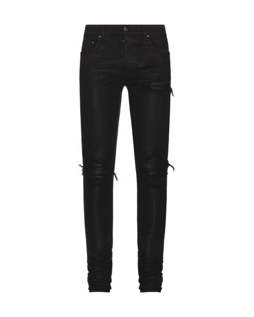 Amiri Black Belt-Loop Jeans for men