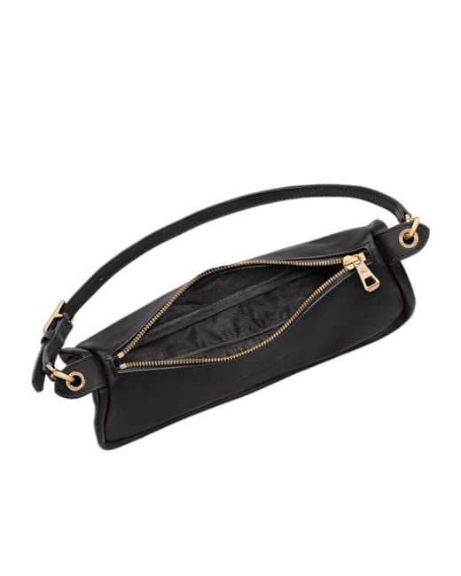 Longchamp Black Looong M Shoulder Bag