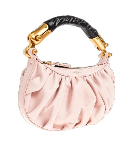 Balmain Pink Ebene Mini Bag