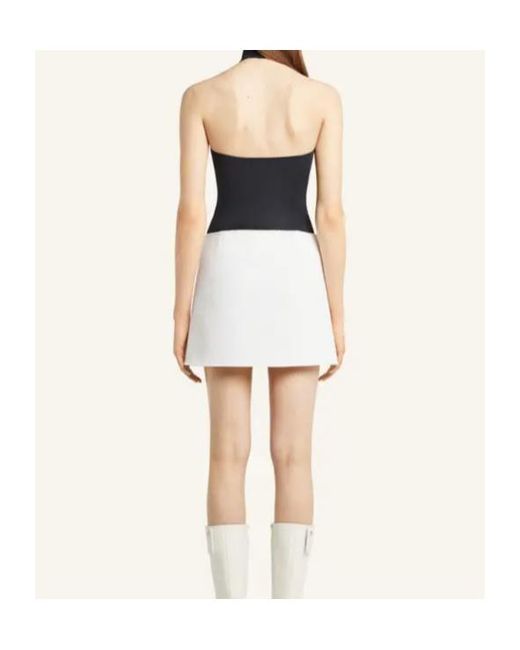 Courreges White Tweed Mini Skirt