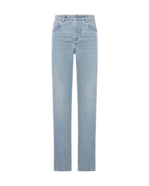 Bottega Veneta Blue Belt Loop Jeans
