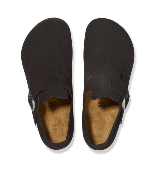 Birkenstock Black London Suede Loafers for men