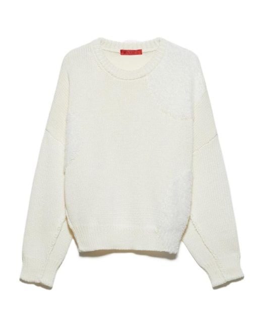 MAX&Co. White Long Sleeve Sweater