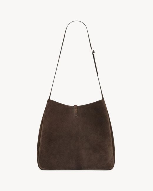 Saint Laurent Brown Le 5 A 7 Logo Shoulder Bag for men