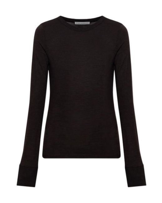 Studio Nicholson Black Long-Sleeve T-Shirt