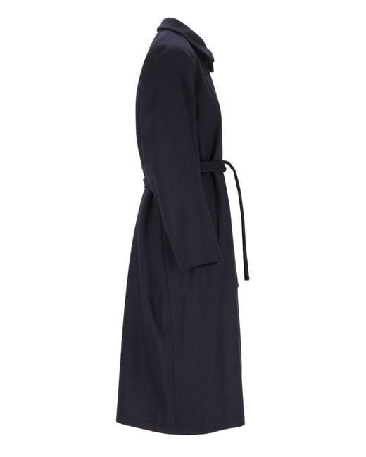 Barena Blue Button-Front Coat
