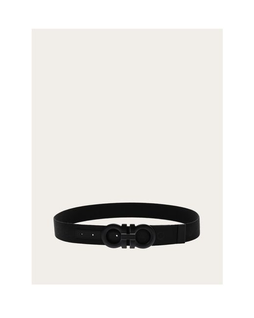 Ferragamo White Jacquard Belt for men